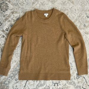 J. Crew camel color size medium cashmere sweater